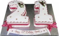 Торт на день рождения Девушки на 21 год {$region.field[40]}