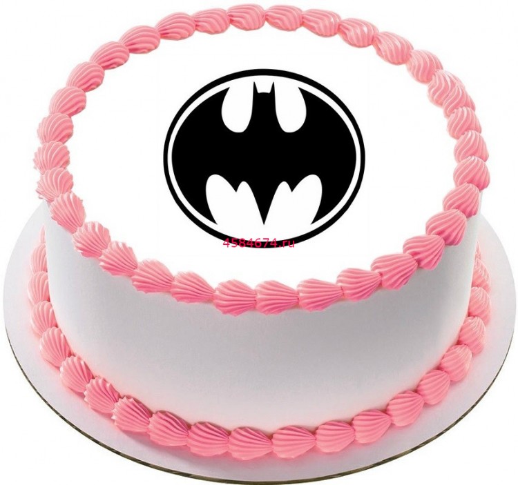 Торт с изображением Бэтмена