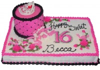 Торт на день рождения дочери 16 лет {$region.field[40]}