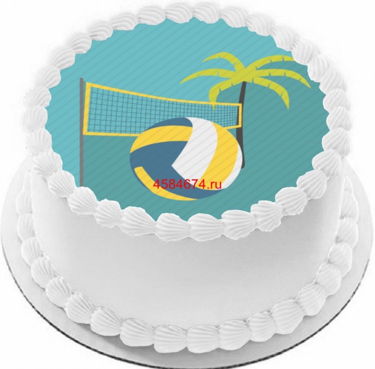 Торт для поклонников пляжного волейбола