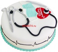 Торт из мастики ко дню медика в Санкт-Петербурге