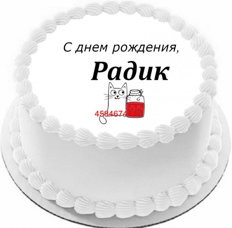 Торт с днем рождения Радик