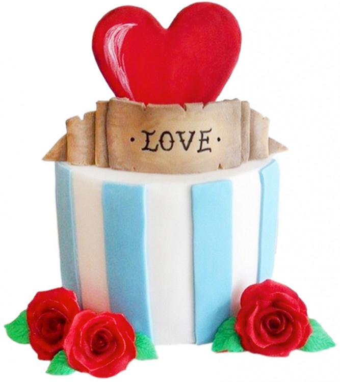 Свадебный торт love is