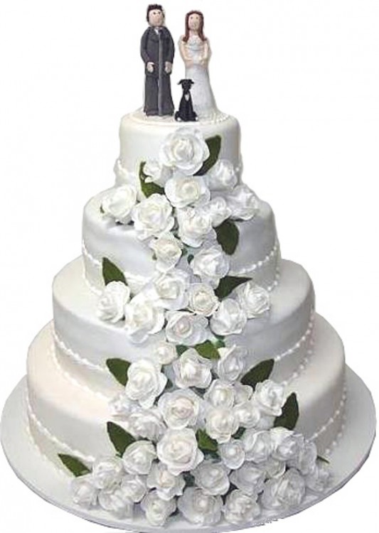 Торт свадебный на 80 человек