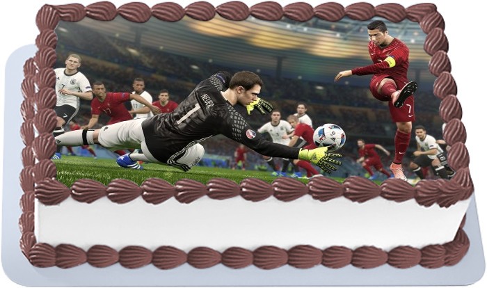 Торт футболисту на день рождения из крема