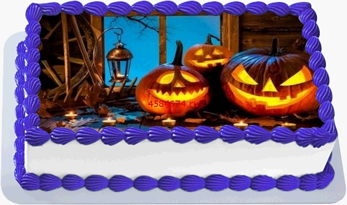 Торт с мастикой на хэллоуин