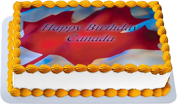 Торт на день рождения канады