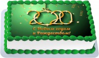 Торт с новогодней тематикой 2020 в Санкт-Петербурге
