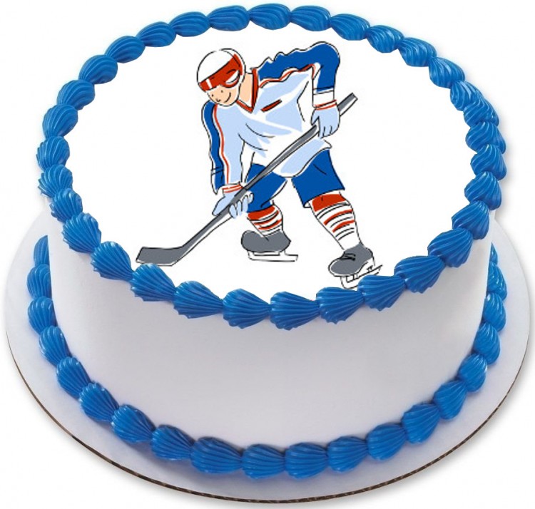 Торт для хоккеиста из крема