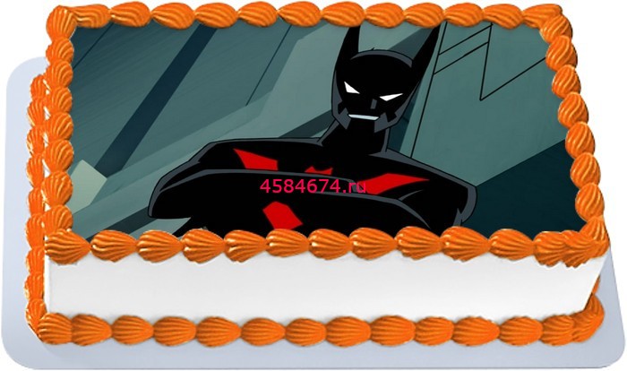 Торт в стиле Бэтмена без мастики