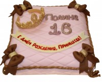 Торт с надписью на 16 лет дочери в Санкт-Петербурге