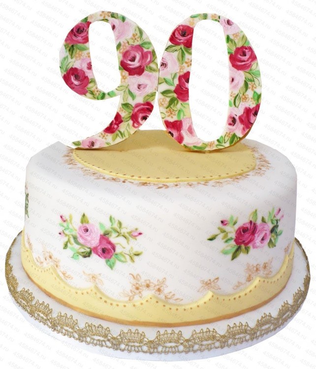 Торт женщине 90 лет