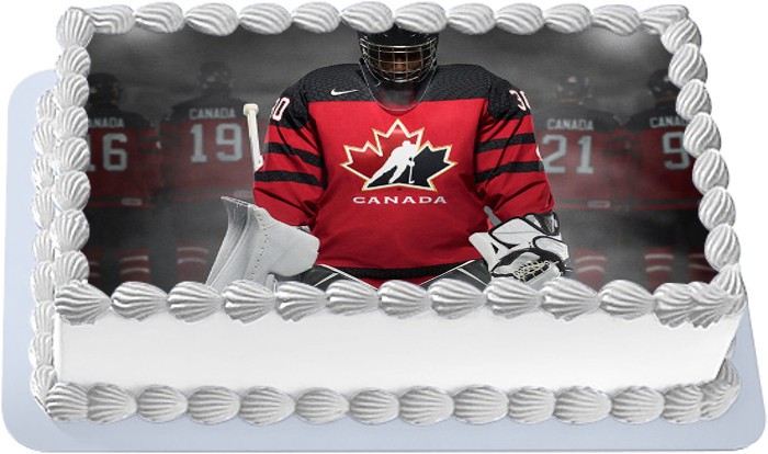 Торт на тему хоккей канада