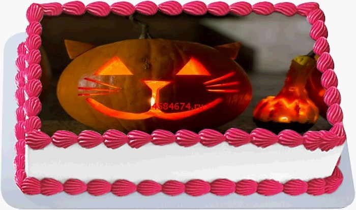 Торт хэллоуин с днем рождения