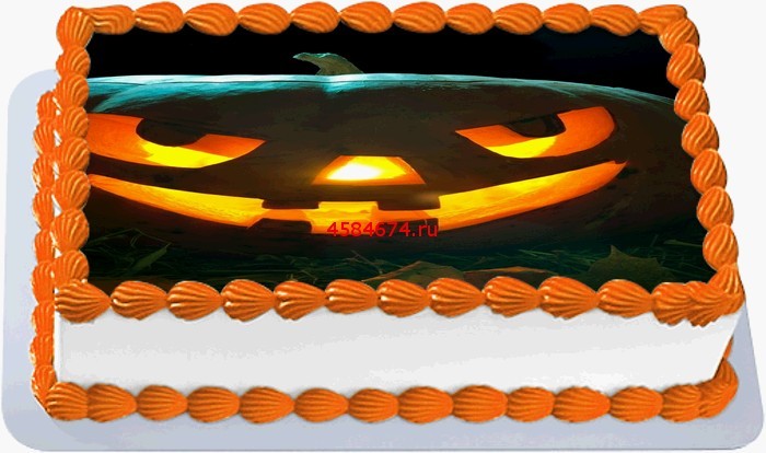 Хэллоуин торт в виде тыквы