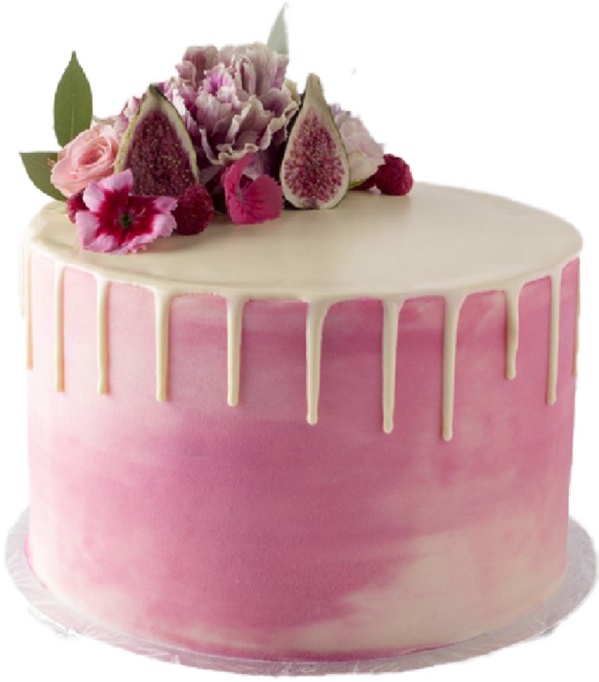 Свадебный торт в розовом цвете