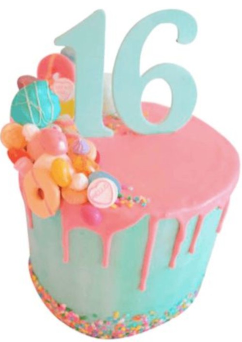 Торт на день рождения девочке 16 лет