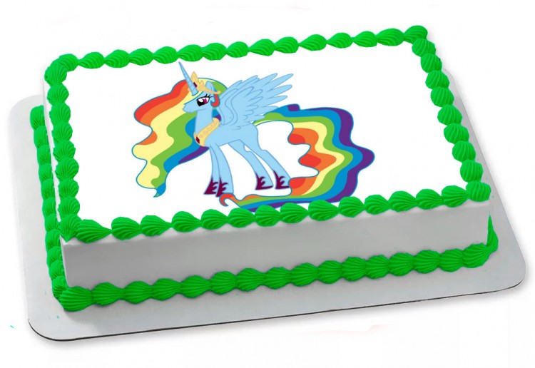 Торт радужный пони