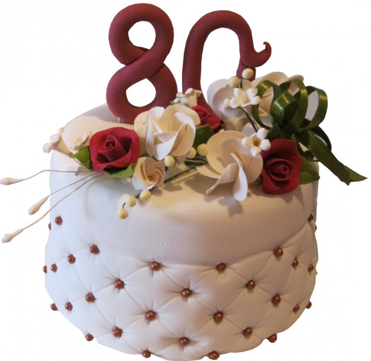 Торт на юбилей женщине 80 лет