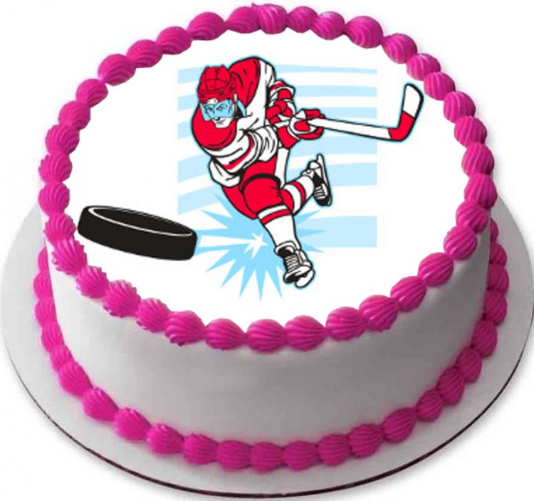 Торт на тему хоккей кубок