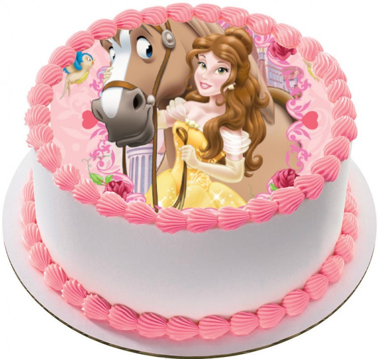 Торт с принцессой Белль