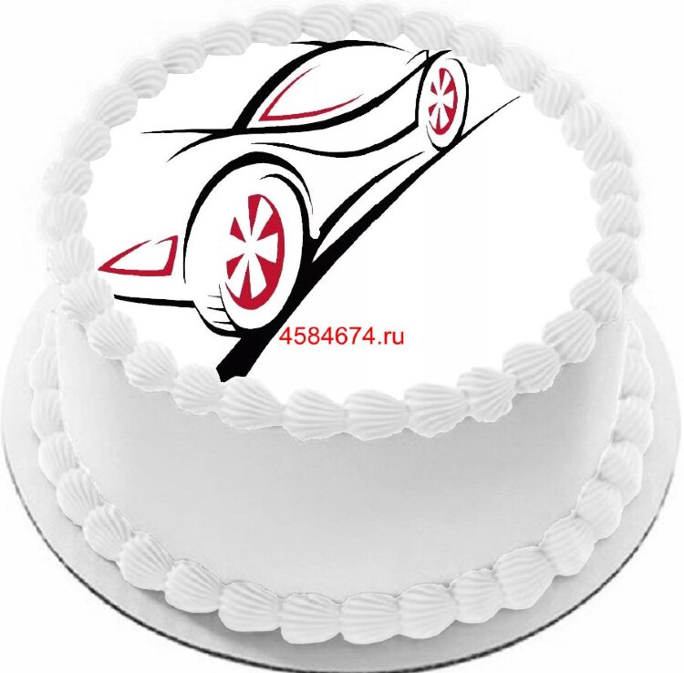 Торт для поклонников автомодельного спорта