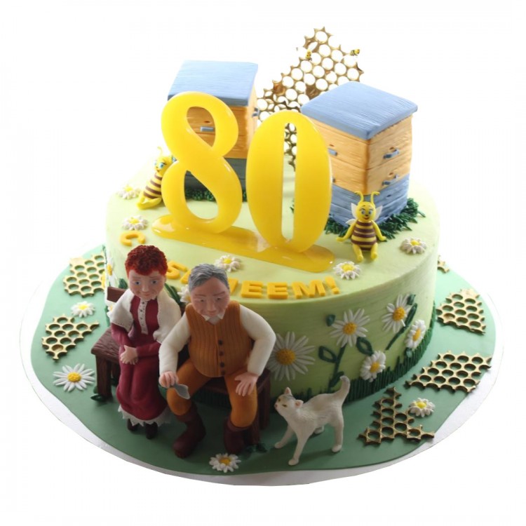 Торт на день рождения 80 лет