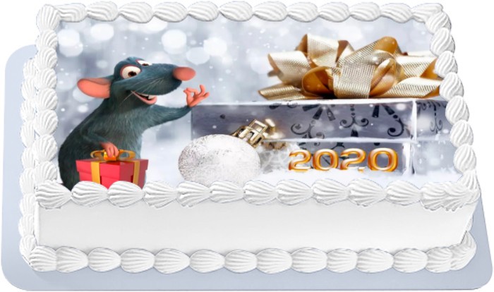 Новогодний торт 2020 с мышками