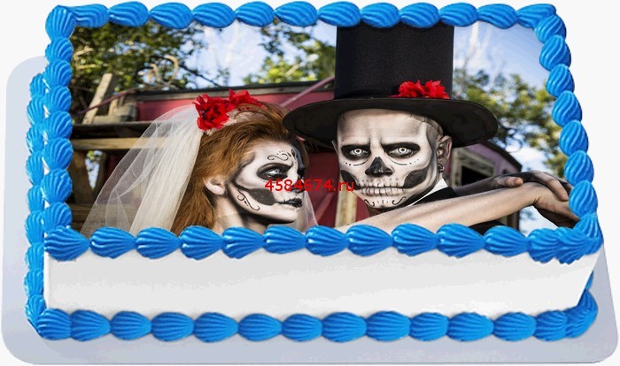 Торт с мастикой хэллоуин фото