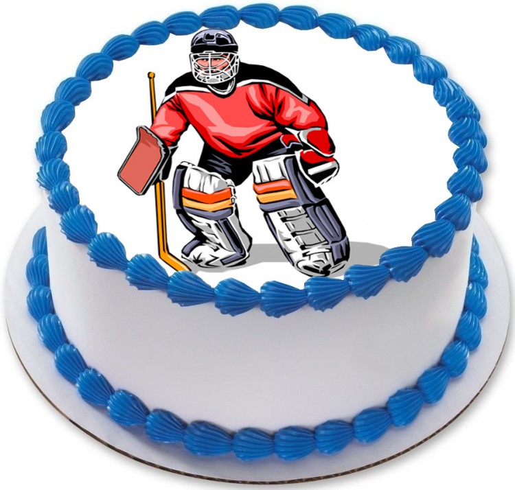 Торт хоккейная тематика