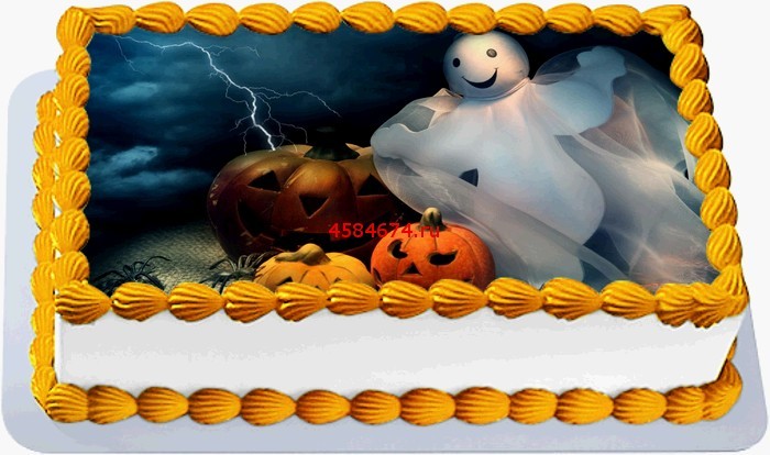 Жуткий и страшный торт на хэллоуин