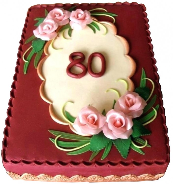 Торт на юбилей 80 лет женщине