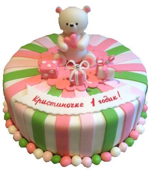 купить торт на день рождения девочке 1 годик c бесплатной доставкой вСанкт-Петербурге, Питере, СПБ