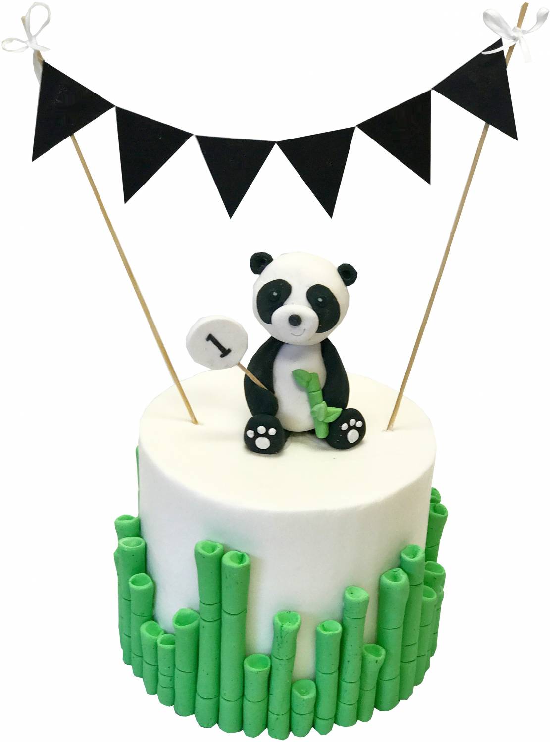 Детский торт панда По на мосту (1-392)