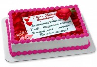 Торт на 14 февраля из крема в Санкт-Петербурге