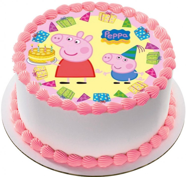 Торт Свинка Пеппа с пряниками фото