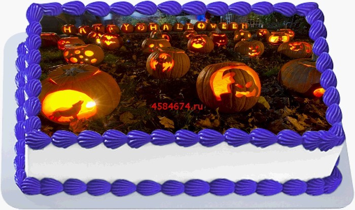 Тыква на хэллоуин торт