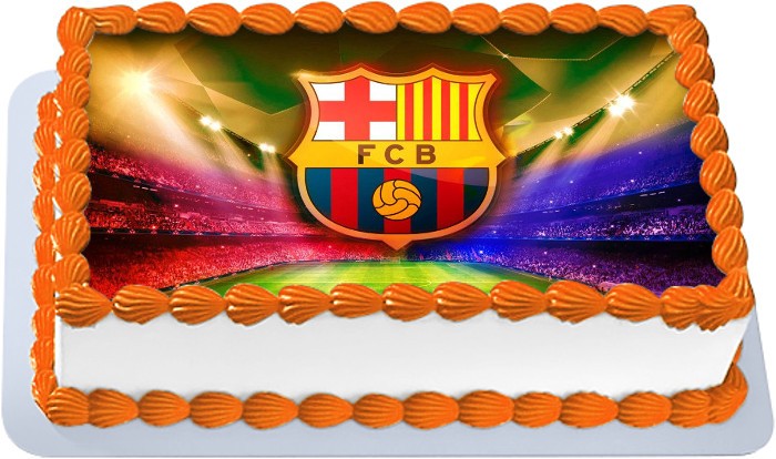 Футбольный торт Барселона
