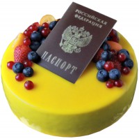 Муссовый торт на получение паспорта в Санкт-Петербурге