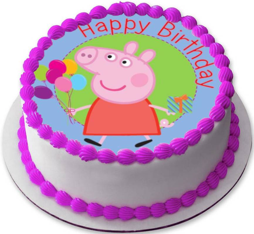 Торт Свинка Пеппа из мастики фото