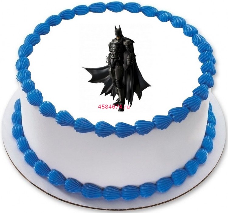 Торт в виде Бэтмена фото