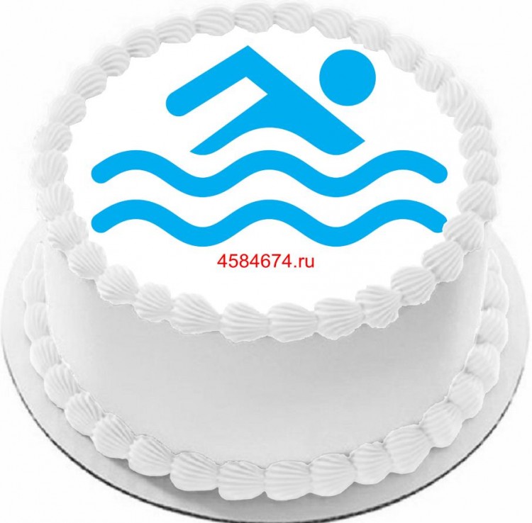 Торт для поклонников Плавания
