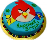 Торт Angry Birds из мастики в Санкт-Петербурге