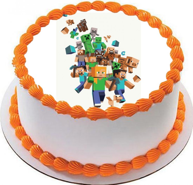 Торт Майнкрафт на день рождения фото