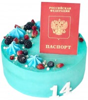 Торт на получение паспорта в Санкт-Петербурге