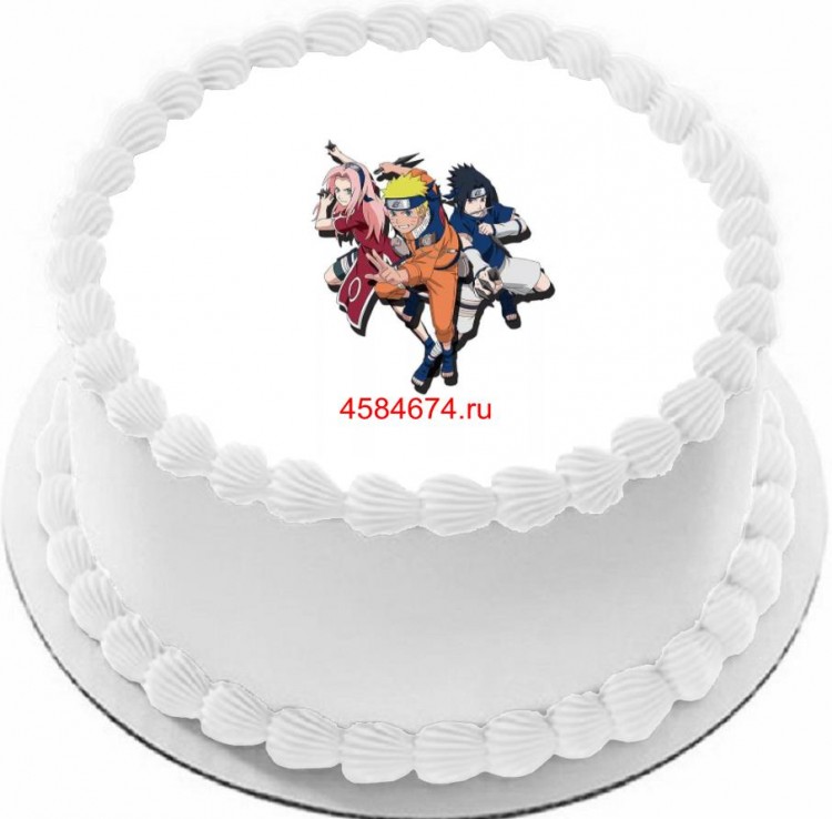 Торт с аниме наруто для девочки