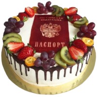 Торт паспорт на 14 лет кремовый в Санкт-Петербурге