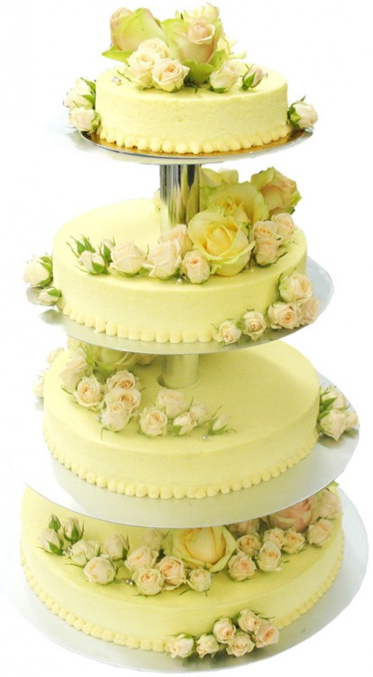 Торт свадебный букет