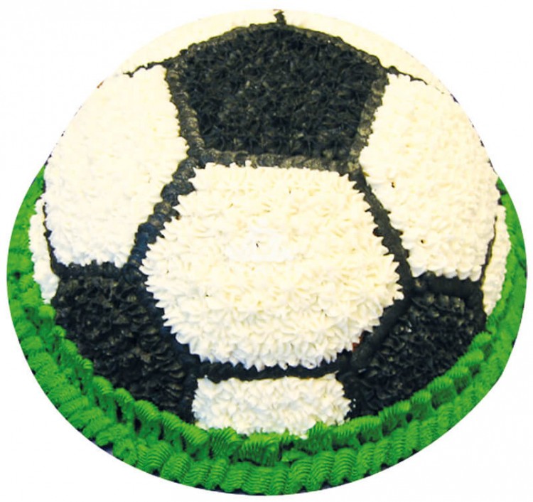 Кремовый торт для футболиста