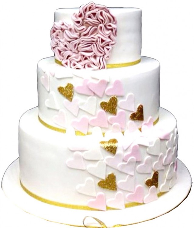 Торт свадебный 3 ярусный